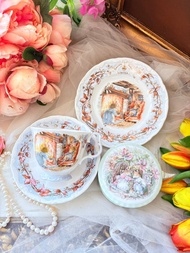 Royal Doulton野薔薇村老鼠搬家四季花茶杯咖啡杯冬天生日禮物