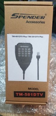 ไมค์งานเเท้ จาก บริษัท tc  ใช้งานกับ วิทยุสื่อสาร โมบาย spender tm581 dtv plus /spender tm 481 dtv p