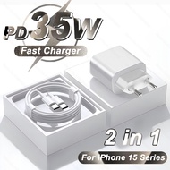 35W For Apple Fast Charger For iPhone 15 14 13 12 11 Pro Max Mini Plus X XR XS USB Type C Fast Charge Charger Cable Accessories