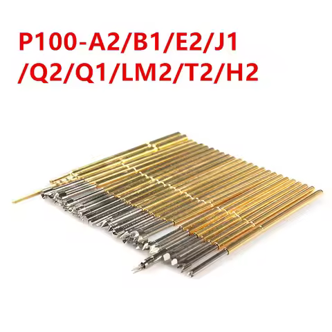 Hot Sale 100PCS/bag P100-A2/E2/G2/H2/Q2 Brass Nickel Plated Needle 1.36mm Spring Test Probe