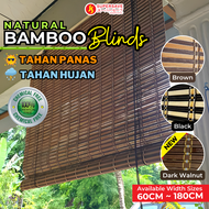 SUPERSAVE Bamboo Blind Window Blind Bamboo Curtain Bidai Buluh Bidai Kayu Tingkap Tahan Panas Dan Hujan Langsir Kayu Waterproof Sun Shade 天然竹帘