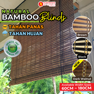 SUPERSAVE Bamboo Blind Window Blind Bamboo Curtain Bidai Buluh Bidai Kayu Tingkap Tahan Panas Dan Hu