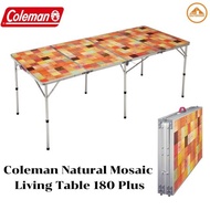 Coleman Natural Mosaic Living Table/180 Aluminum Folding Table Size 180 cm.