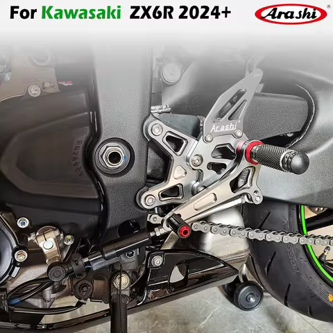 Arashi Motorcycle accessories footrest foot peg pedal foot peg Rearset Rear Set foot rest For KAWASA