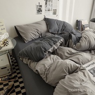 Super Soft Waxy Wholesale Summer Bed Sheet Dormitory Quilt Cover Washed Cotton Three-Piece Set Class