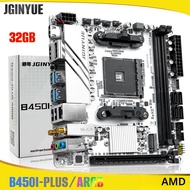 B450 B450I PLUS ARGB Gaming เมนบอร์ด am4 Dual-channel ddr4 32g m.2 hdmi MINI ITX HTPC เมนบอร์ด