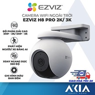 Camera wifi ngoài trời Ezviz H8 Pro 3MP - 2K/ 5MP - 3K, Phát hiện người, xe bằng AI, Xoay 360 độ, Qu