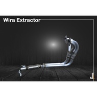 Proton satria wira extractor exhaust(4-2-1) 4x2x1 1.3 or 1.5 vdo mmc 12v  AL pipe with flexible pipe