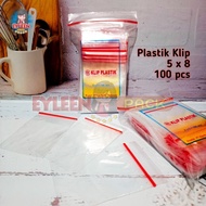 PLASTIC CLIP 5x8 ZIP LOCK | PLASTIC CLIP Size 5x8 contains 100 pcs