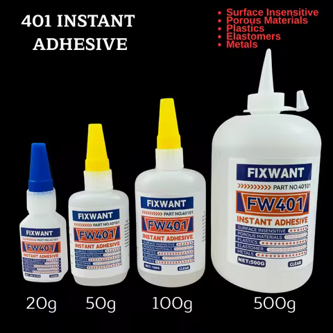 1-5 Bottles 401 Instant Adhesive Strong Super Glue Universal for Surface Insensitive Plastics Elasto