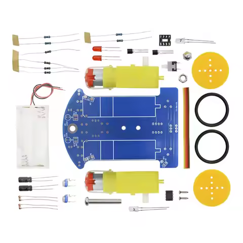 D2-1 DIY Kit Intelligent Tracking Line Car Suite DC Motor Electronic Production Assembly Smart Car P