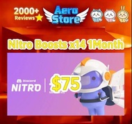 Discord Nitro Server Boosts boost💎2000+好評💎1month伺服器加成