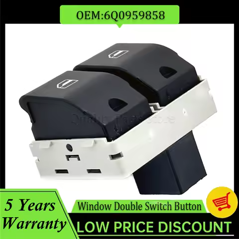 Fit For VW Seat Ibiza Cordoba 6L2 POLO 9N 2001-2009 Fox Car Front Window Master Lifter Control Switc