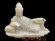 自在觀音 新疆和闐 白玉 宋代觀音 觀自在菩薩 和田玉 觀音 佛像