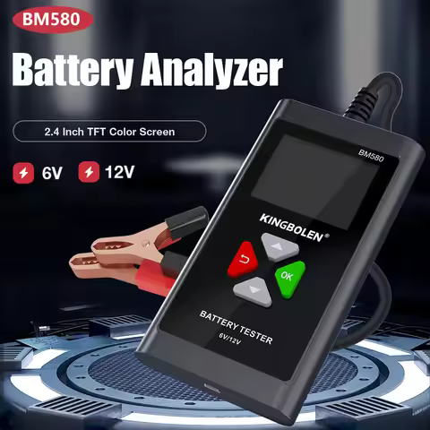 BM580 Car Battery Tester 12V 6V CCA Circut Tester Cranking Test Charging Tool Automotive Battery Ana