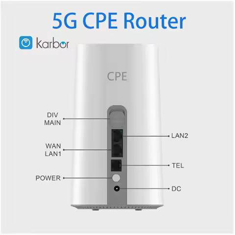 Karbor 5G NR Router WiFi 6 AX3600 Fast speed 5G Indoor CPE Routers ESIM / SIM Card 5G Wireless Route