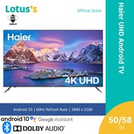Haier 50" / 58" Uhd Android Tv (H50K6Ug Plus / H58K66Ug Plus)