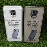 SoftCase Casing Xiaomi Redmi Note 9 Pro/9 Pro Max/poco M2 Pro Silicone Clear Black Transparent Prote