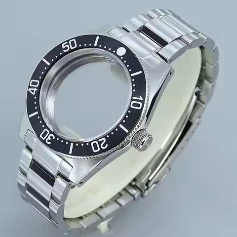 40mm High-Quality Watch Case Steel Strap Sapphire Glass For 4R NH36 NH38 NH70 NH35 Movement Modified