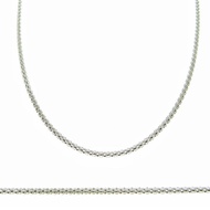 2026 Price 💰 1.7MM S925純銀空心粟米鏈項鍊圓泡泡沫頸鏈男女通用 素銀白 通體純銀
🔴價不議 💰單條價💰  💰 
寬度Width: 1.7mm
頸鍊長度Length：
16" 40