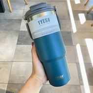 ส่งจากกรุงเทพ TYESO แก้วเก็บอุณหภูมิร้อน/เย็น มีหูหิ้วรุ่นฝา 600ml/20oz 750ml/25oz 900ml/30oz 1050ml