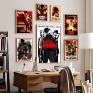 Movie Classic D-django U-unchained Anime Posters Sticky Whitepaper Sticker DIY Room Bar Cafe Kawaii 