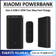 Xiaomi Powerbank Gen 3 20,000mAh USB-C 45W Two Way Fast Charge Can Charge Laptop