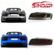 SINDAR 2pcs Tail Lamp Accessories for Audi R8 V10 4.2/5.2 FSI Second Gen, Taillight Assembly For Aud