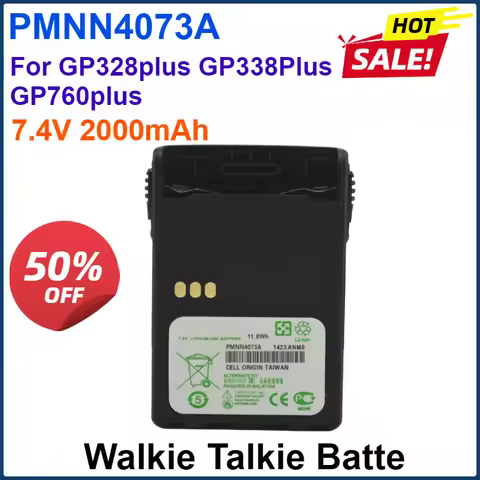 7.4V 2000mAh PMNN4073A Li-ion Battery Pack for Motorola GP328Plus,GP338Plus,GP344,GP388,GP328Plus,GP