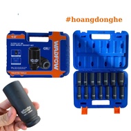 Wadfow WMS4D02 1/2 Tube Set Includes 14 10-27mm Tubes, CR-V Steel Long Type