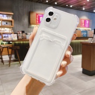 🔥 COD 🔥TPU เคสโทรศัพท์ For iPhone 11 13 12 XR 14 15 Pro Max 7 8 Plus X Xs 7plus 8plus 13ProMax 14ProMax กันกระแทก โปร่งใส เคส