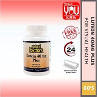 Natural Factors Lutein 40mg Plus Softgel Eye Care (60's)