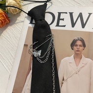 Bnbjk Bow Tie dk Tie Female Punk Style Metal Bow Tie Free Neck Hardware Pin Preppy Style Student Bow