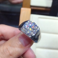 Fashion Luxury 5 Carat Moissanite Diamond Adjustable Ring Women Jewelry Wedding Engagement Promise 9