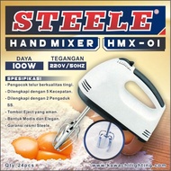 STEELE Hand Mixer 100 Watt HMX 01 - 1 Year Warranty