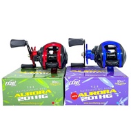 Exori Aurora BaitCasting Reel hg 201 Ratio 7.2:1 BallBearing 5+1 MaxDrag 10Kg