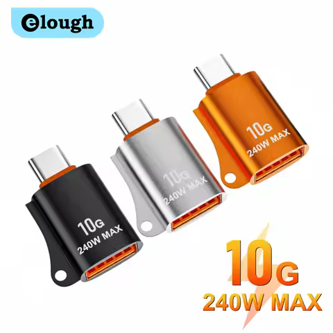 Elough USB 3.0 Type C Male To USB A Female Adapter OTG Converter Connector For iPhone 15 iPad Huawei
