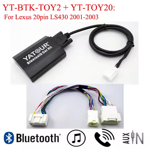 Hot sale Yatour Hi-fi BTK wireless Bluetooth music player car phone call kit for Lexus radio 20pin L