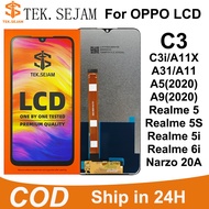 TEK.SEJAM LCD For Realme C3/C3i 5i/5/5S 6i For OPPO A5 A9 2020 Display Screen assembly replacement