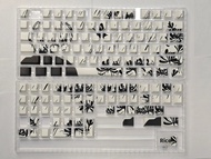 Tokyo Ghoul Keycaps Cho Ace60 Bàn Phím Cơ Chiều Cao Ban Đầu Trong Suốt Mặt Khắc Ánh Sáng Thích Ứng