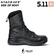 5.11 Tactical - A.T.A.C.® 2.0 8" Side Zip Boot รองเท้าบูท รองเท้าหนังผู้ชาย เจ้าหน้าที่ พื้นกันลื่น