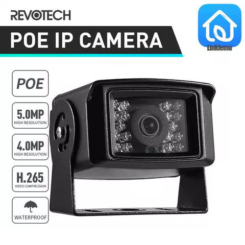 Revotech POE IP Camera Mini Outdoor Waterproof UltraHD Security Camera 5MP 4MP Night Vision Motion D