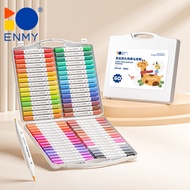 AMMY Acrylic Markers - 48 Bright Colors, Dual Tips, NCS Color Setup, Water-Based Ink, Non-Toxic, Saf