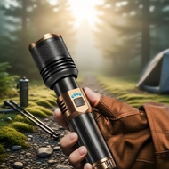 10000LM 26800W Waterproof Torch, Type-C Fast Charge, 1000M Beam, Long-Lasting Battery for Camping
