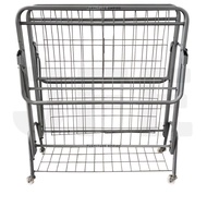 READY STOCK 3V BF900FSVM SINGLE FOLDABLE ROLLER METAL BED FRAME HEAVY DUTY IRON BED KATIL BUJANG HOT