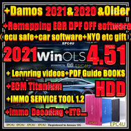 2021 Newest WinOLS 4.51 With Plugins +2021 Damos +ECM TITANIUM +immo tool+videos+ pdf guide ECU Rema