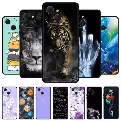 For Tecno Spark 40C Case Cartoon Silicone TPU Phone Cover For Tecno Pop 10 Pro Spark 40 C Animal Pro