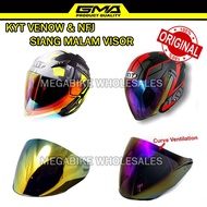 GMA Visor KYT Venom Siang malam NFJ space purple blue visor Curve lips visor Kyt visor venom kyt nfj