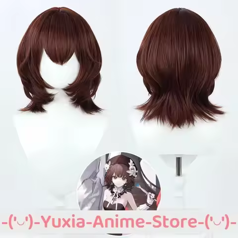 Arknights Roberta Cosplay Wig Anime Game Roleplay Party Costume Prop Wigs Synthetic Hair Heat Resist