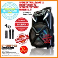 【PROMO】 - Speaker Trolley Dat 12 Inch DT1210FT X2 Speaker Portable